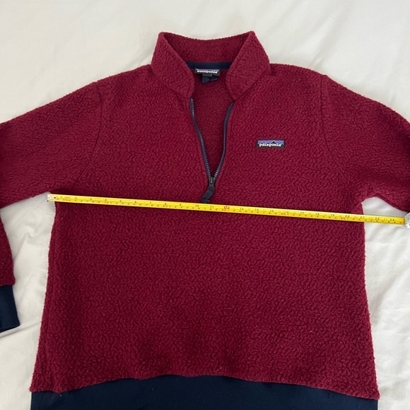 Patagonia woolyester fleece pullover size large oxide red - Picture 6 of 8